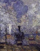 Claude Monet anglok, gare saint lazare china oil painting artist